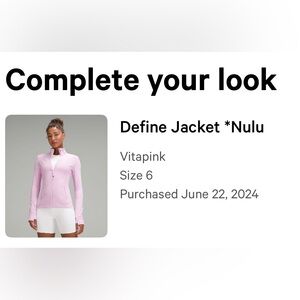 Lululemon defined Jacket